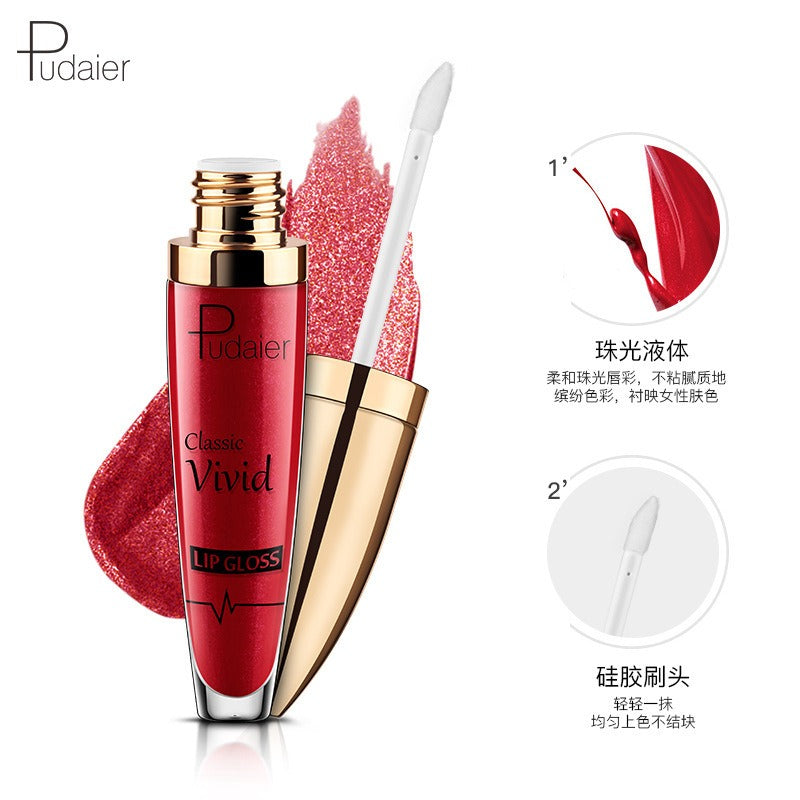 18 Color Shiny Glitter Liquid Lip Gloss Waterproof Makeup