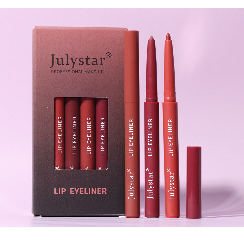 Pink Six Pack Matte Velvet Lipstick Pen Set Waterproof