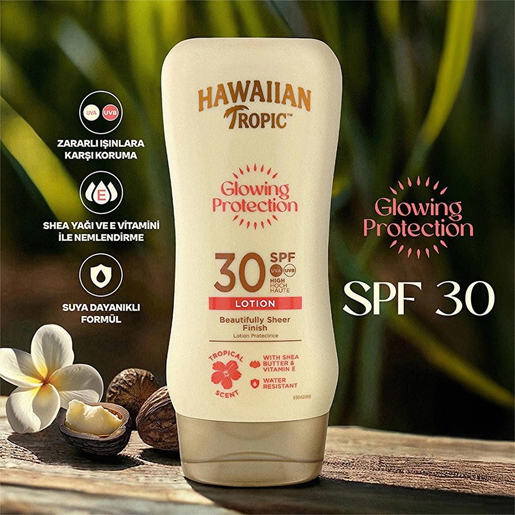 Hawaiian Tropic Glowing Protection Sunscreen Lotion 180ml