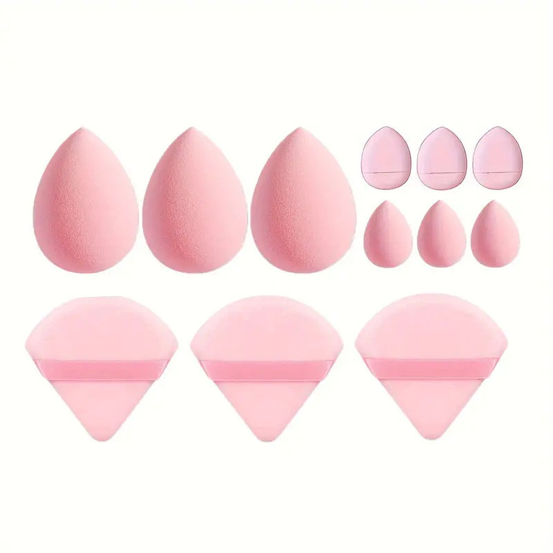 12-Piece Makeup Sponge Blender Beauty Puff Set