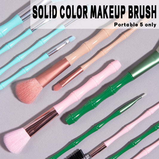 5-Piece Portable Makeup Brush Beauty Tool Set