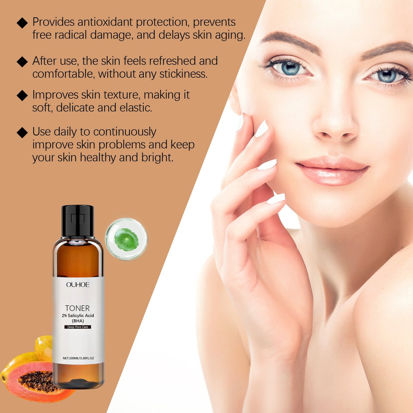 Salicylic Acid Pore Care Hydrating Refreshing Toner Formula