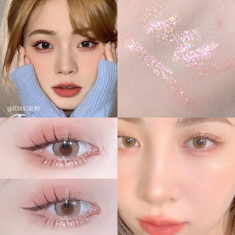 Diamond Glitter Eyeshadow Liner Highlighter Pencil Long Lasting Makeup
