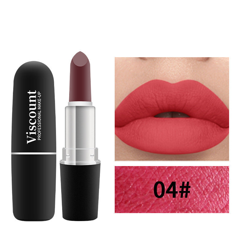 Frosted Matte Bullet Lipstick 12 Color Moisturizing Lipstick Collection