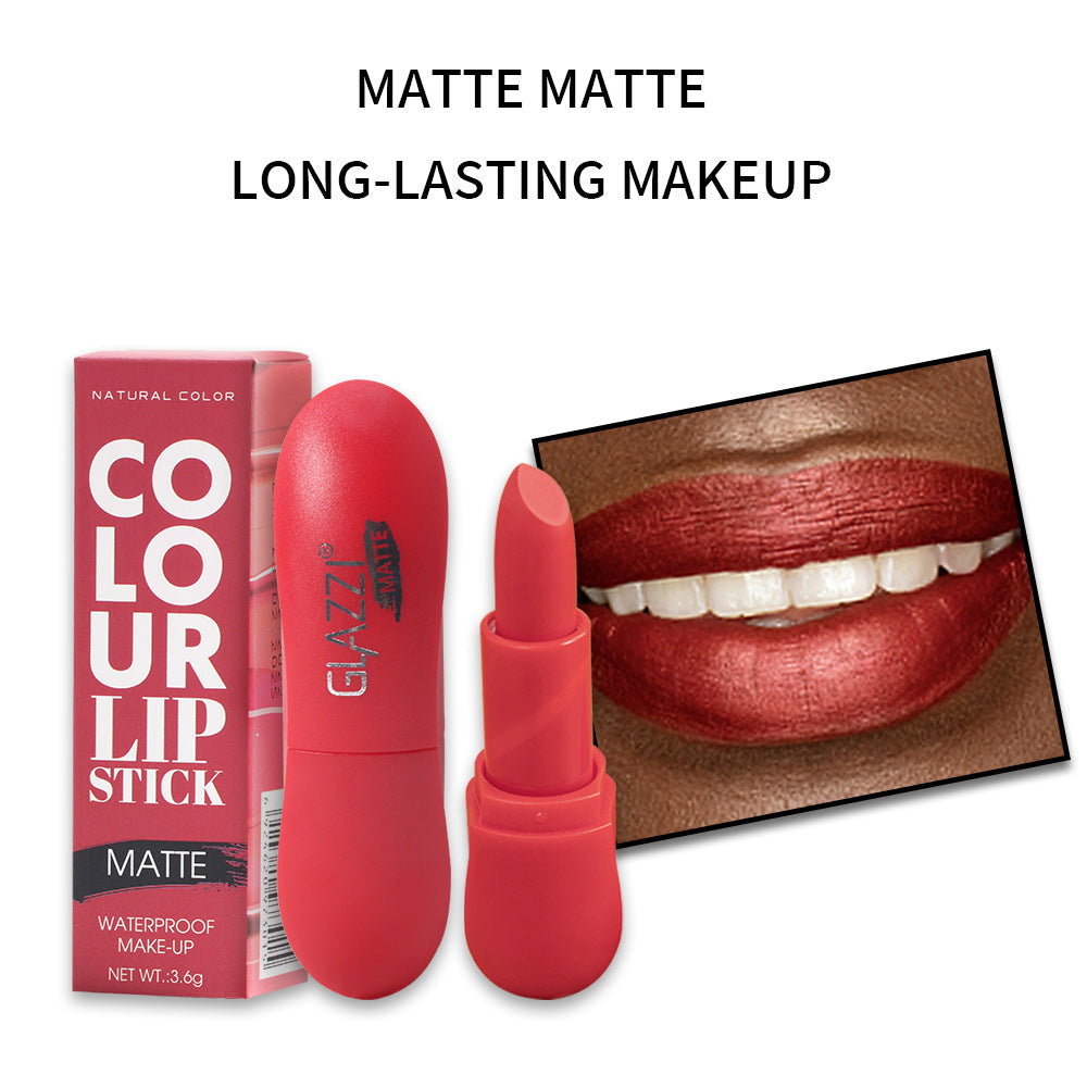 12 Color Rhombic Matte Lipstick Long Lasting Waterproof Collection