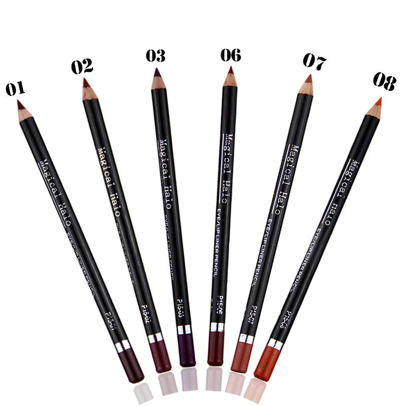 12 Color Waterproof Lip Liner Pencil Set Nude Makeup