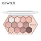 12 Color Honeycomb Hexagonal Natural Highlight Eyeshadow Palette Makeup