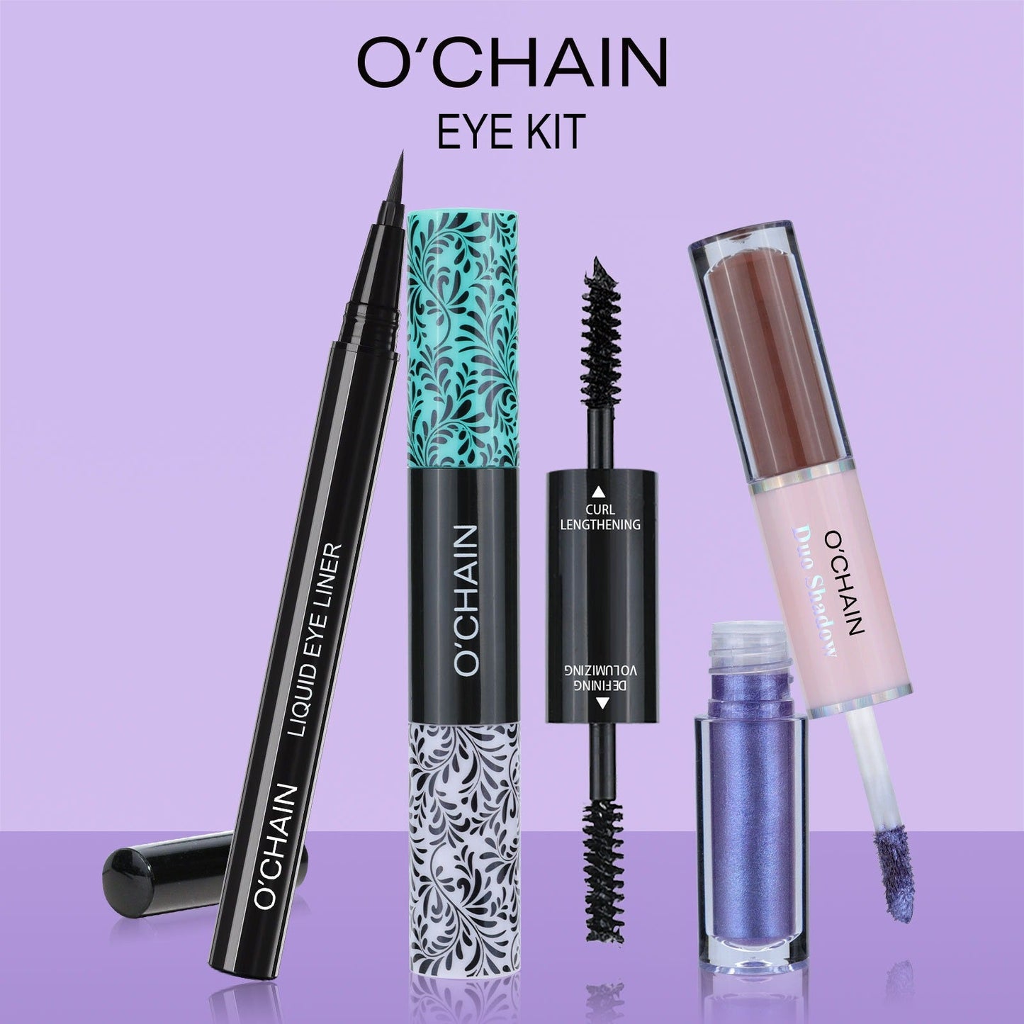 Long Thick Curling Waterproof Mascara and Eyeliner Set