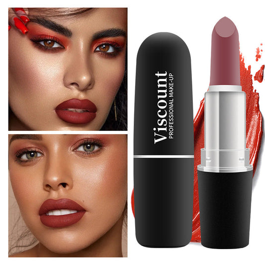 Frosted Matte Bullet Lipstick 12 Color Moisturizing Lipstick Collection