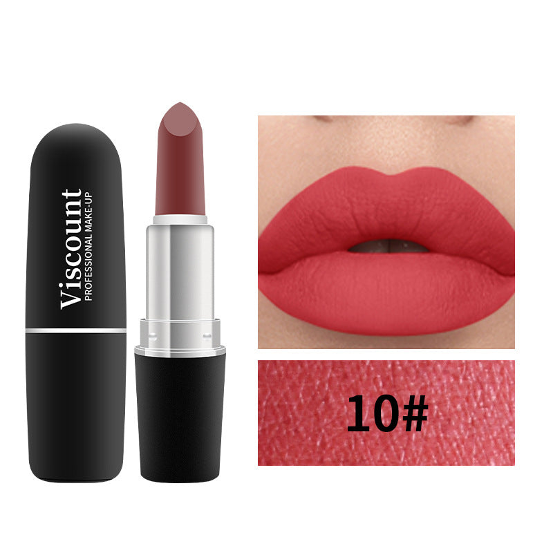 Frosted Matte Bullet Lipstick 12 Color Moisturizing Lipstick Collection