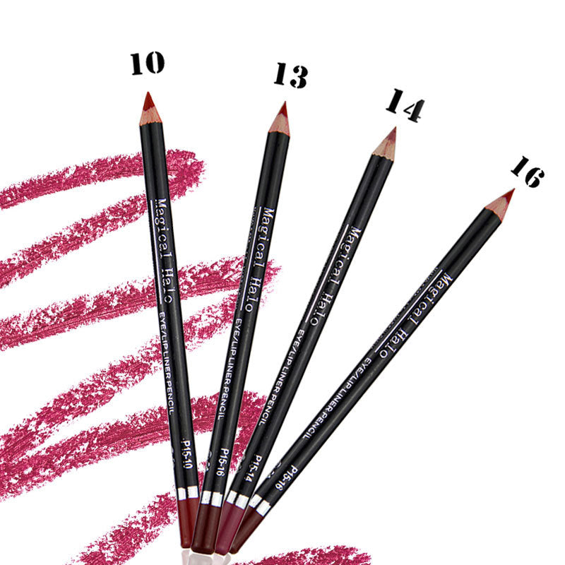 12 Color Waterproof Lip Liner Pencil Set Nude Makeup