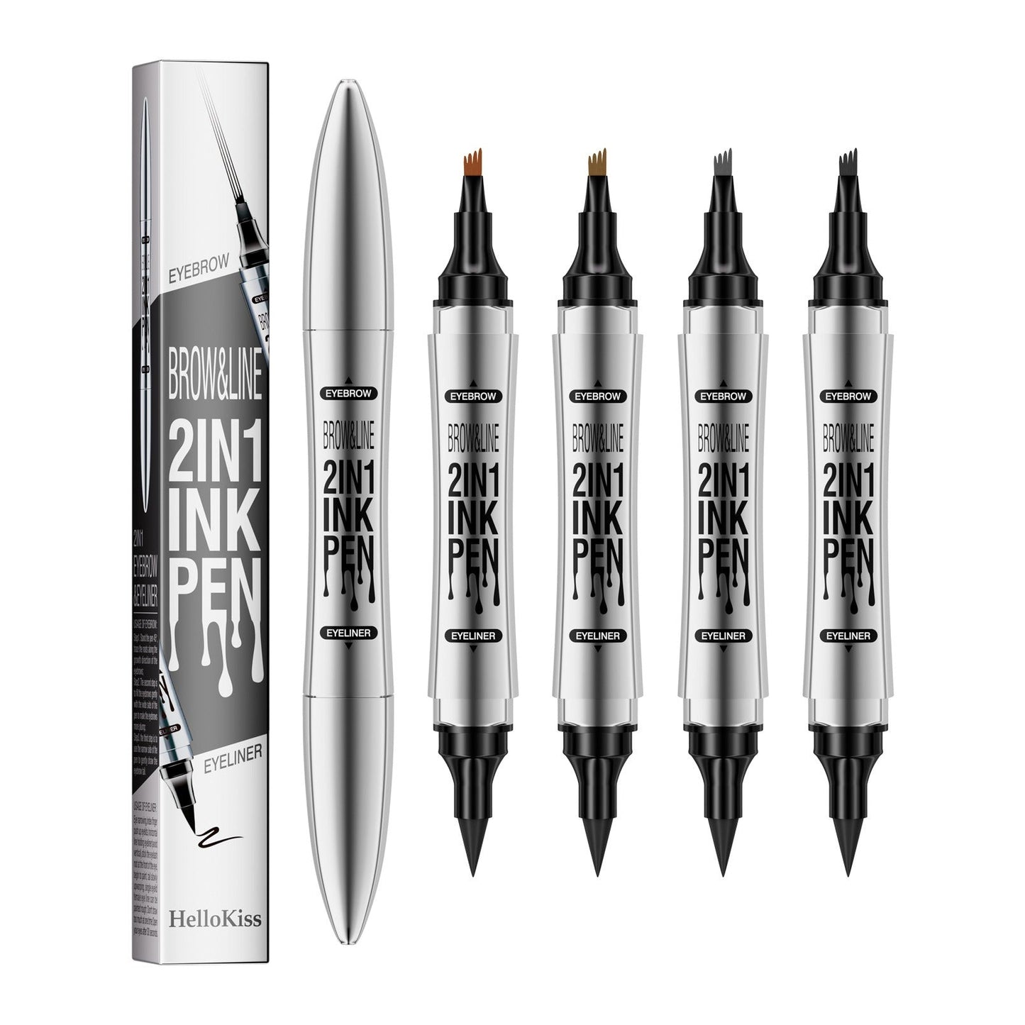 2-in-1 Eyeliner and Eyebrow Pencil Waterproof Makeup
