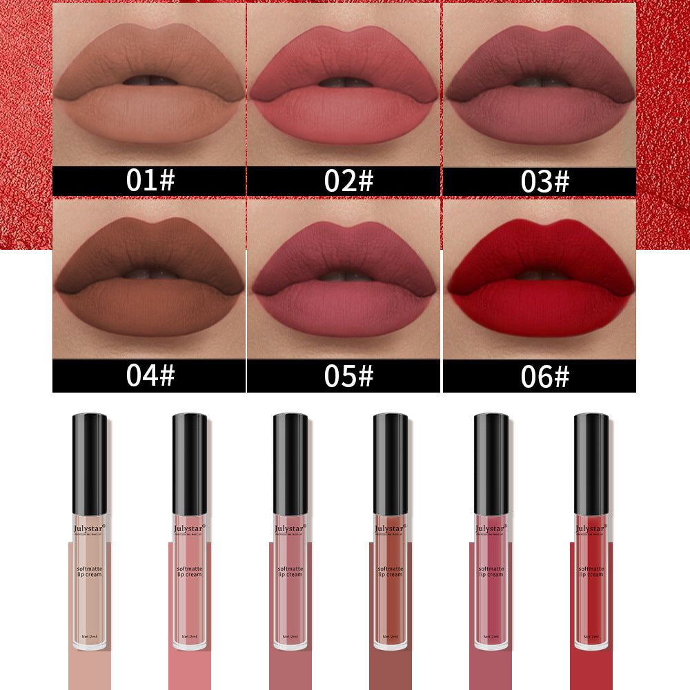 Velvet Matte Waterproof Lip Glaze Long Lasting Lip Color