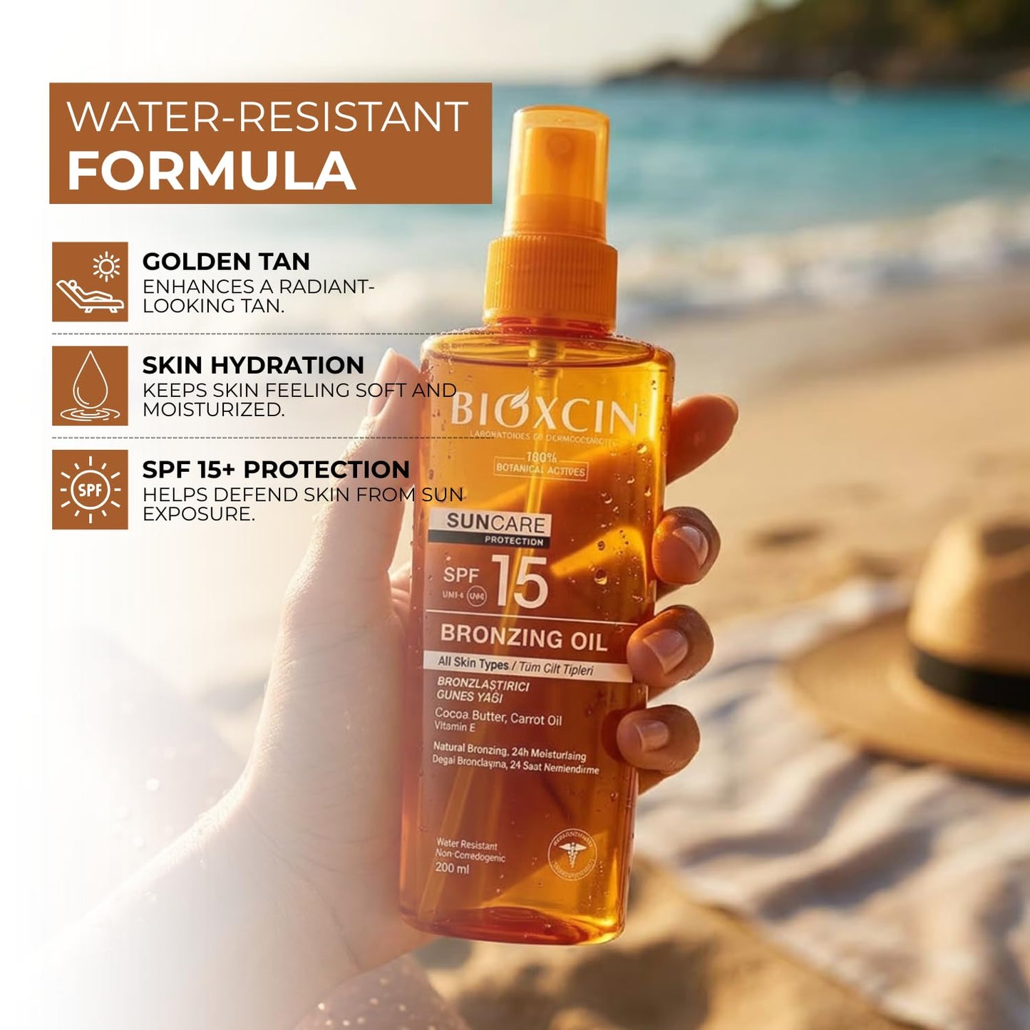 SPF15 Tanning Sun Oil Natural Bronzing Formula