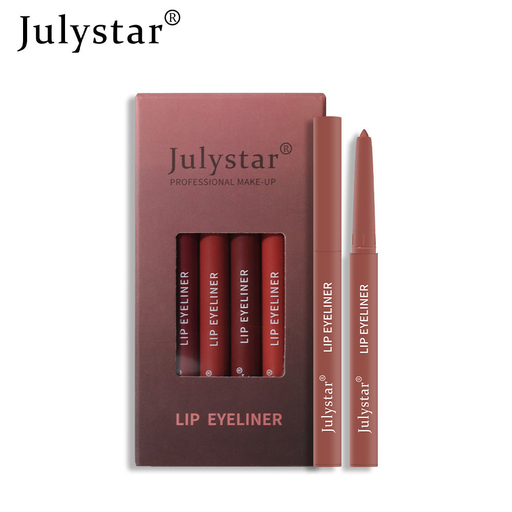 Pink Six Pack Matte Velvet Lipstick Pen Set Waterproof
