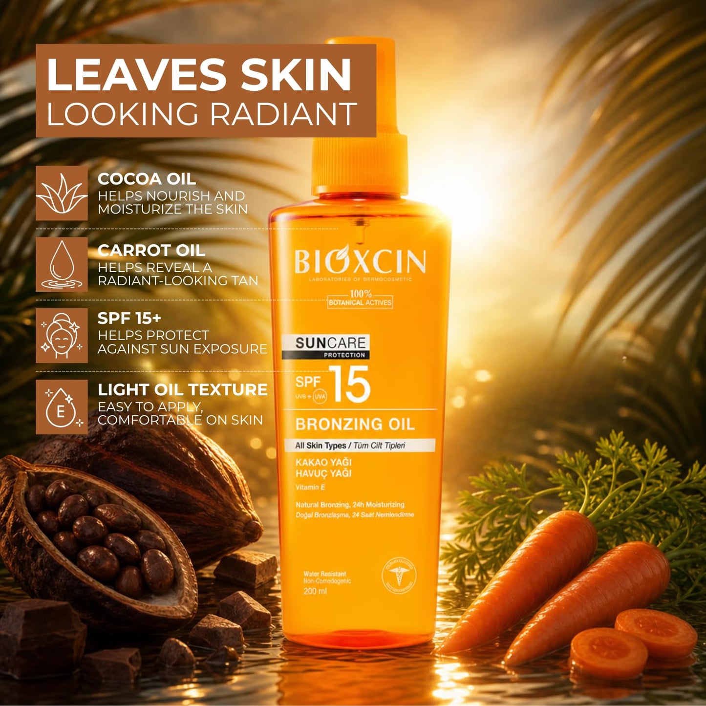 SPF15 Tanning Sun Oil Natural Bronzing Formula
