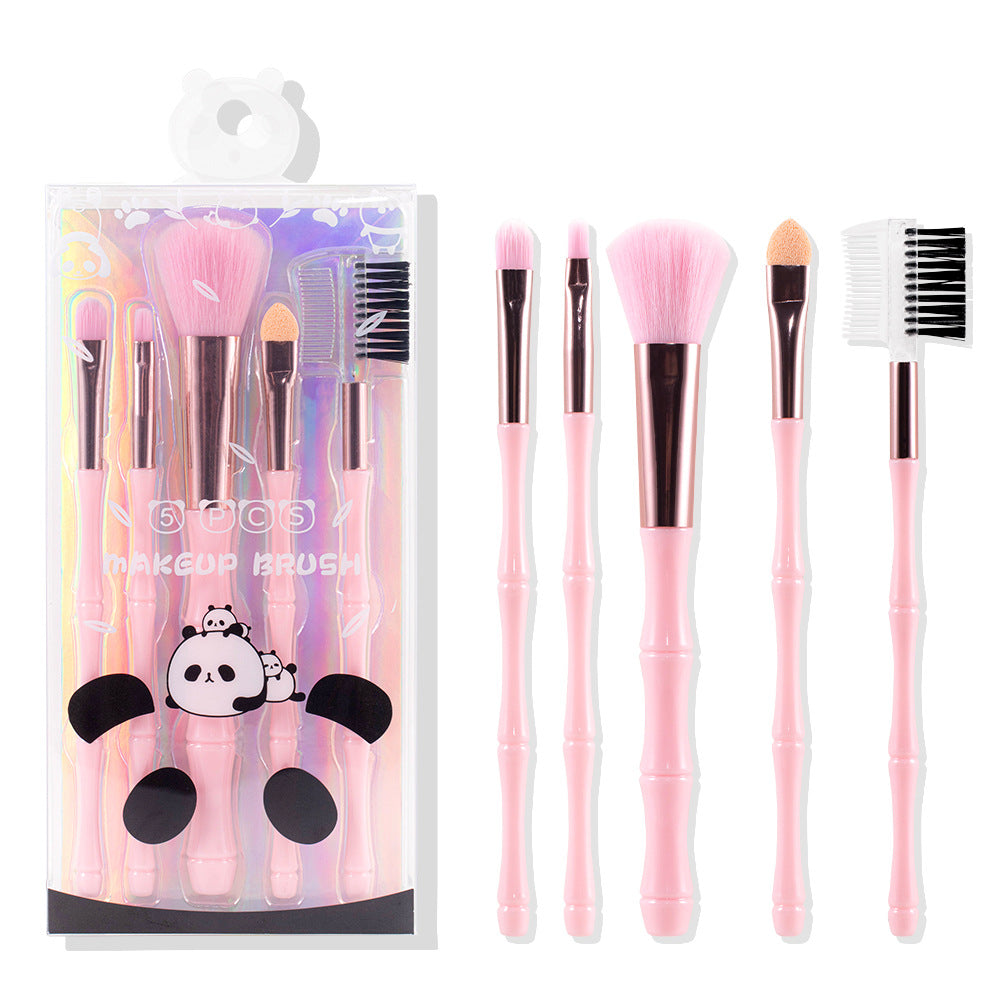 5-Piece Portable Makeup Brush Beauty Tool Set