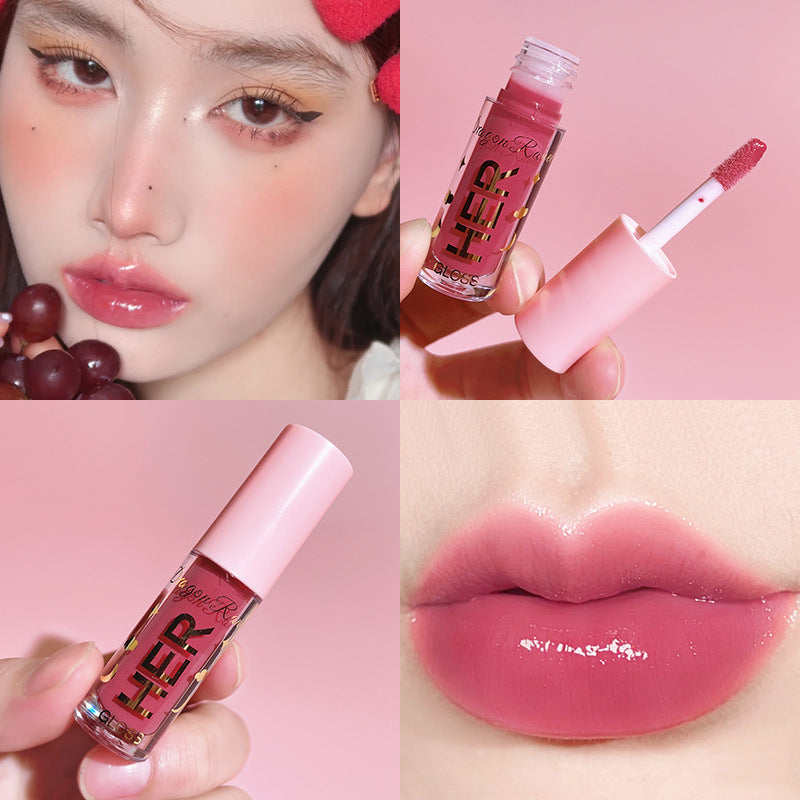 Glazed Mirror Water Lip Gloss Moisturizing Jelly Lip Glaze
