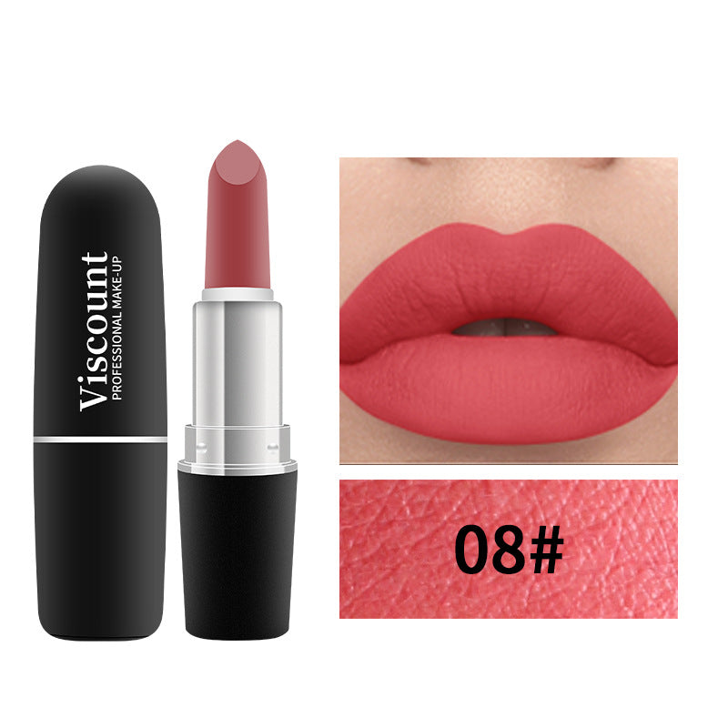 Frosted Matte Bullet Lipstick 12 Color Moisturizing Lipstick Collection