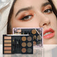 Eyeshadow Eyebrow Powder Cream Makeup Palette with Tools Set
