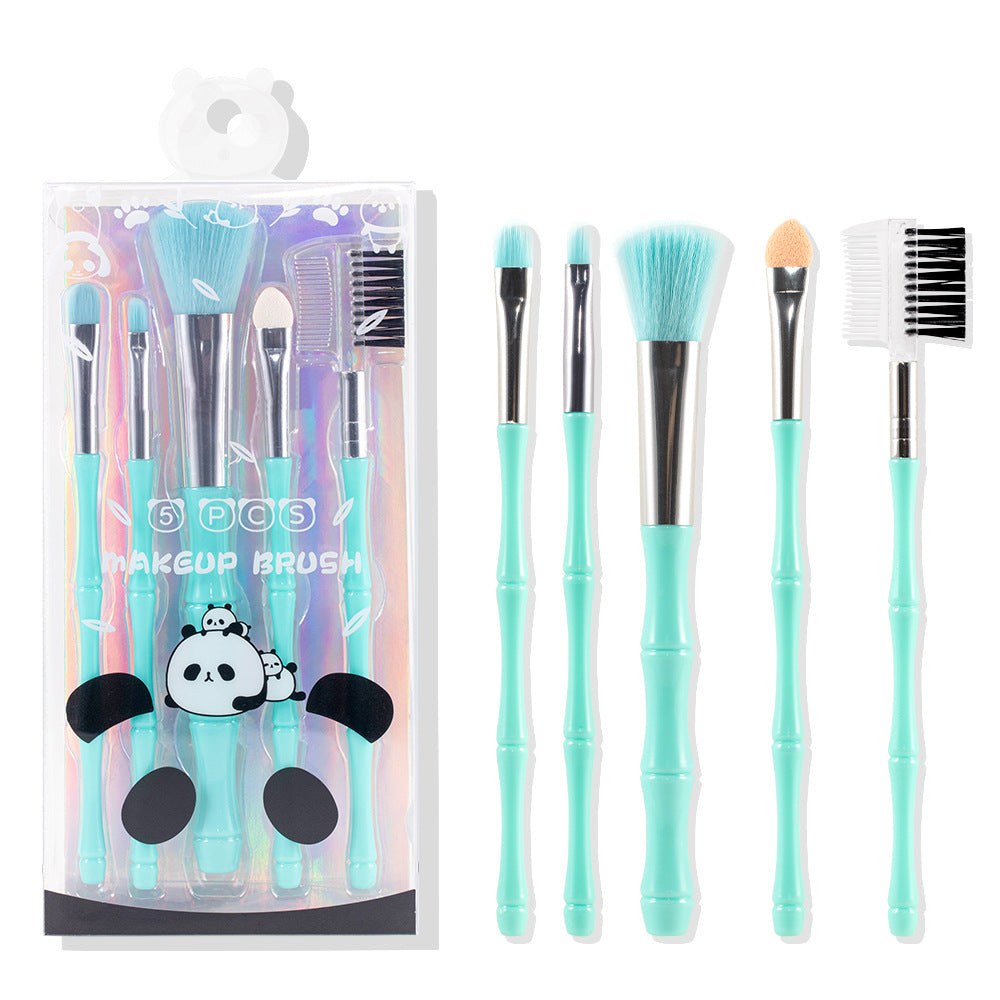 5-Piece Portable Makeup Brush Beauty Tool Set