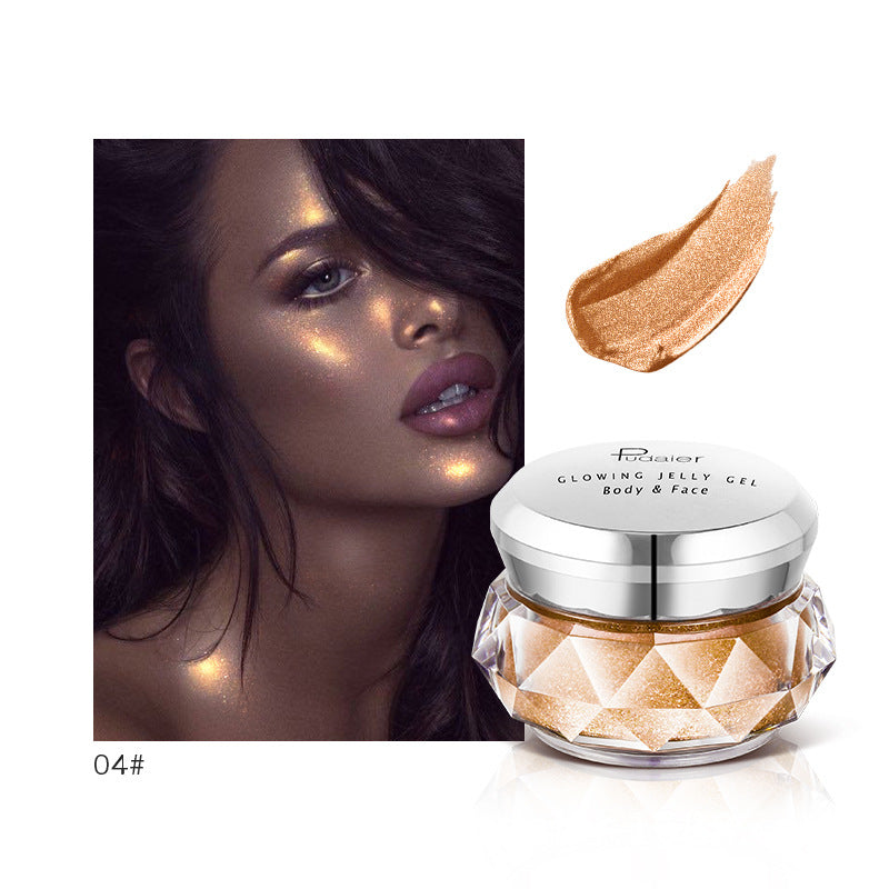 Jelly Gel Face Body Highlighter Mermaid Eyeshadow