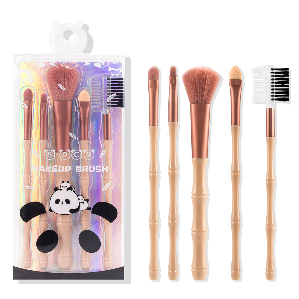 5-Piece Portable Makeup Brush Beauty Tool Set