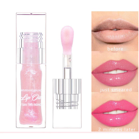 Hydrating Color Changing Shimmer Lip Oil Gloss Plumping Formula