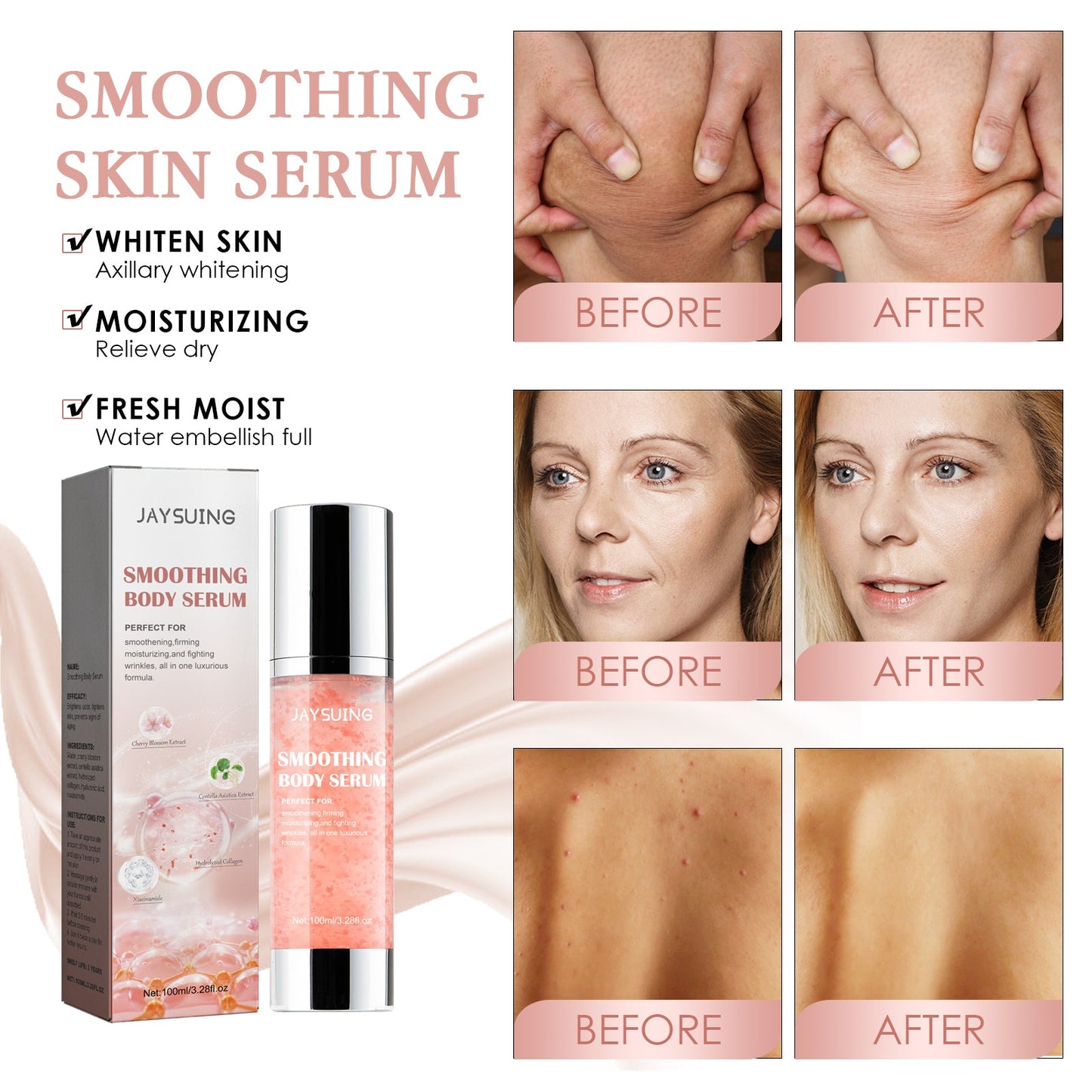 Smoothing Body Serum Moisturizing Skin Repair Formula