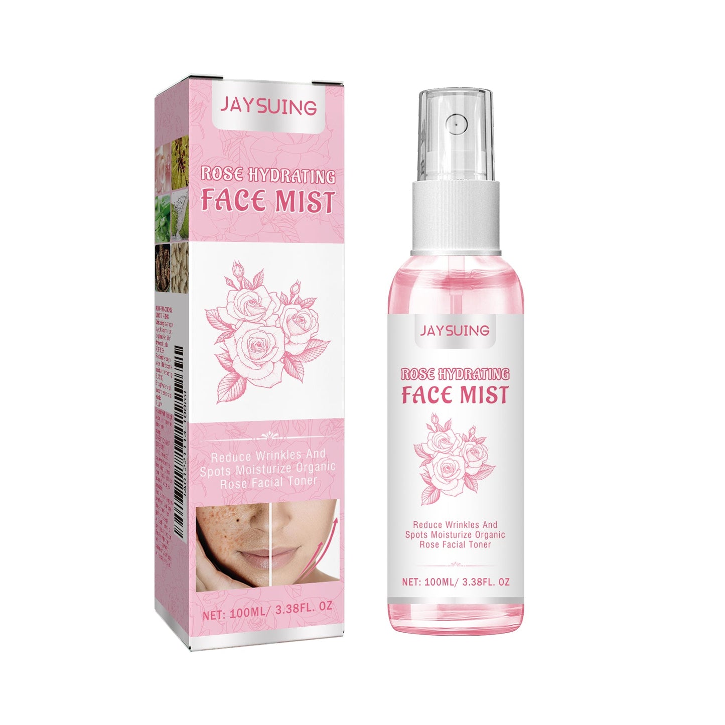 Rose Face Toner Hydrating Refreshing Oil Control Formula