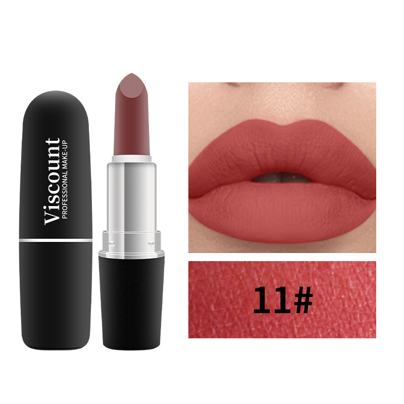 Frosted Matte Bullet Lipstick 12 Color Moisturizing Lipstick Collection