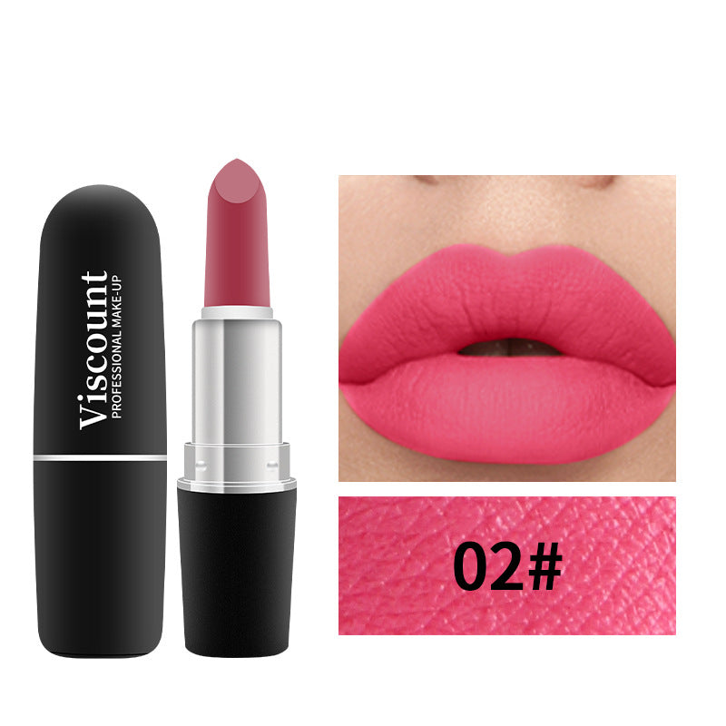 Frosted Matte Bullet Lipstick 12 Color Moisturizing Lipstick Collection