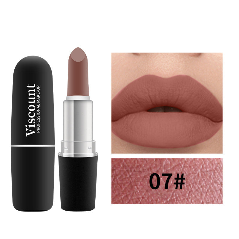 Frosted Matte Bullet Lipstick 12 Color Moisturizing Lipstick Collection