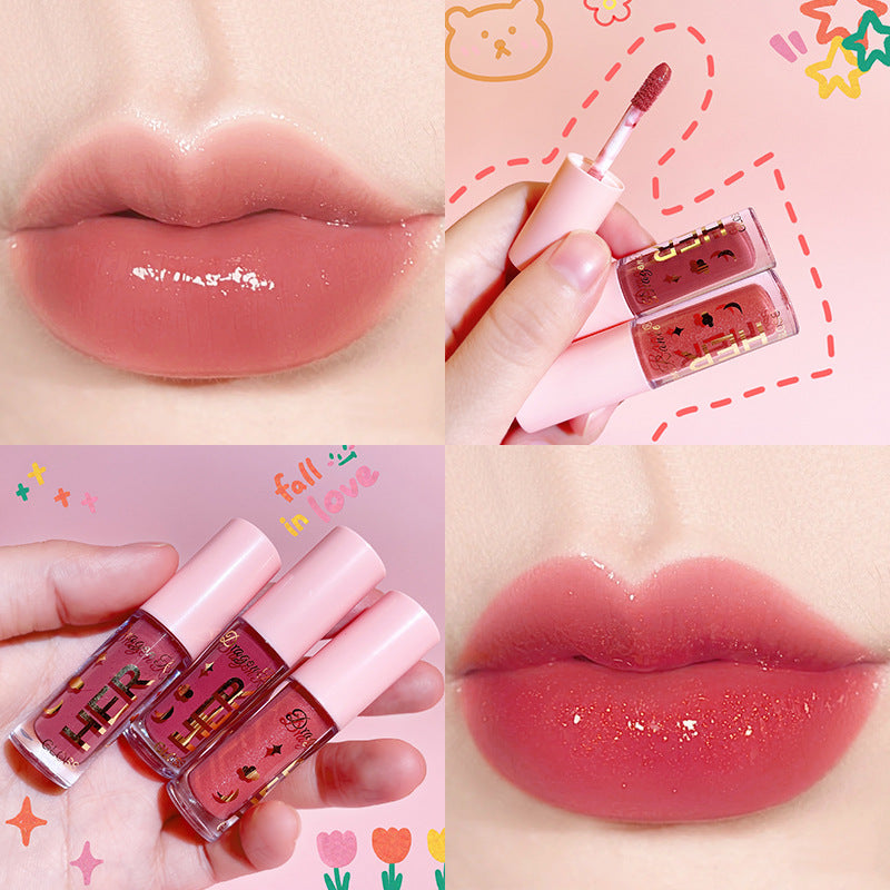 Glazed Mirror Water Lip Gloss Moisturizing Jelly Lip Glaze