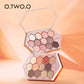 12 Color Honeycomb Hexagonal Natural Highlight Eyeshadow Palette Makeup