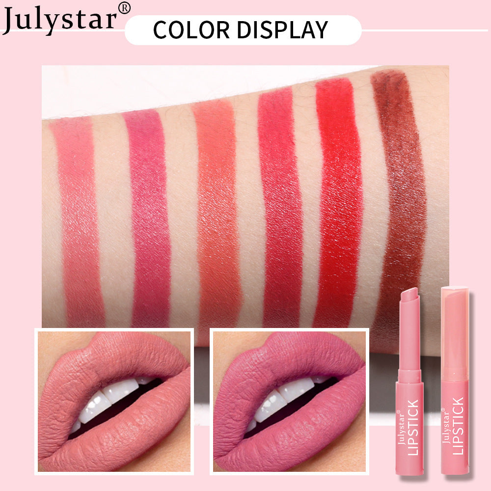 Six Color Waterproof Matte Velvet Lipstick Long Lasting Set