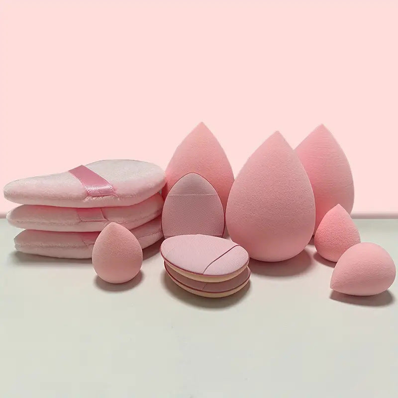 12-Piece Makeup Sponge Blender Beauty Puff Set