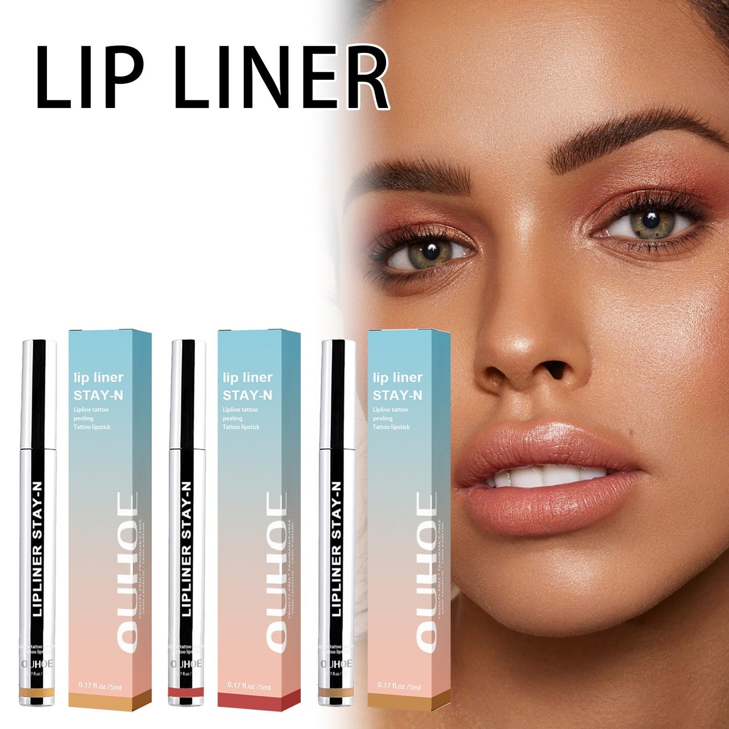Waterproof Lip Liner Pencil Long Lasting Contour Makeup Pen