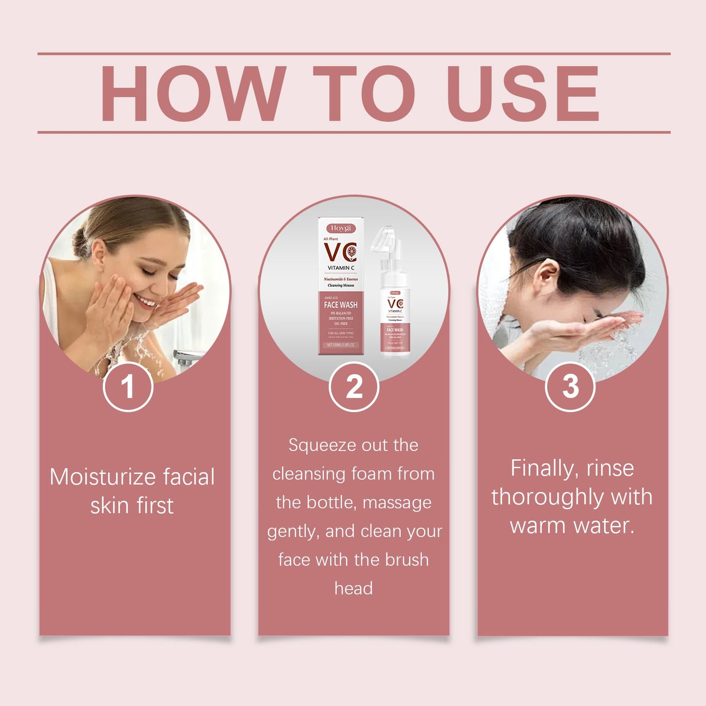 Vitamin C Gentle Foaming Facial Cleanser Hydrating Formula