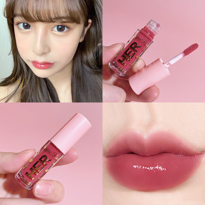 Glazed Mirror Water Lip Gloss Moisturizing Jelly Lip Glaze