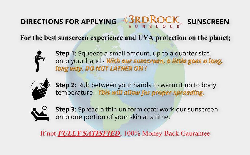 3rd Rock SPF35 Zinc Oxide Sunscreen Lotion Unscented
