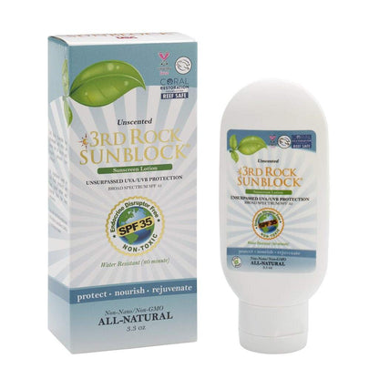 3rd Rock SPF35 Zinc Oxide Sunscreen Lotion Unscented