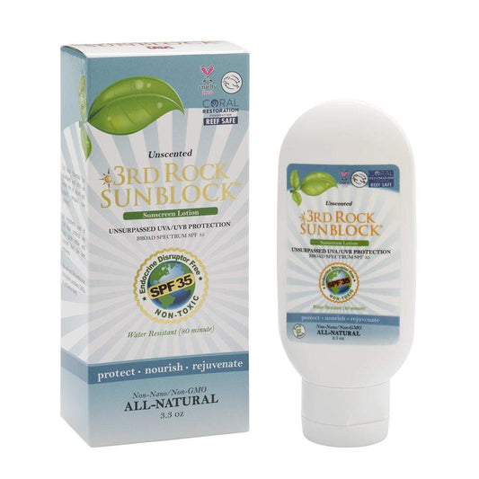 3rd Rock SPF35 Zinc Oxide Sunscreen Lotion Unscented