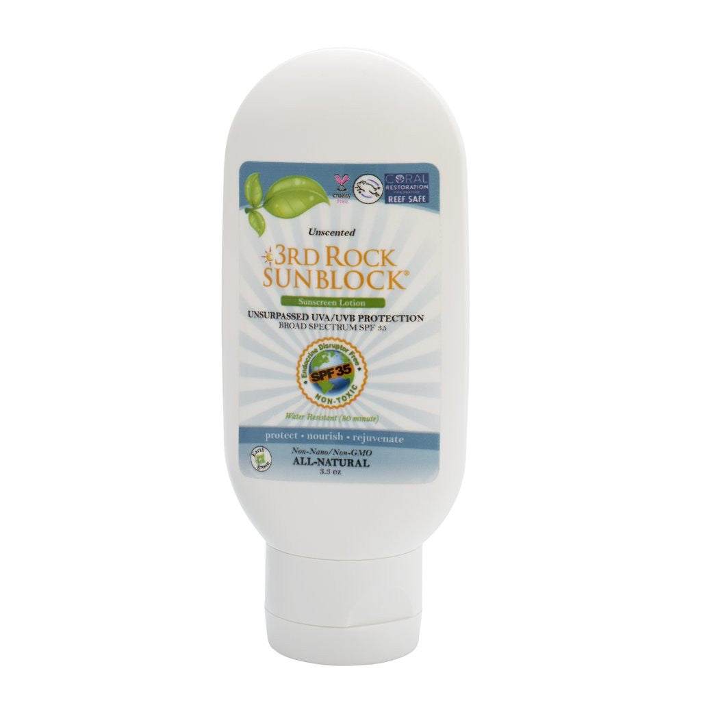 3rd Rock SPF35 Zinc Oxide Sunscreen Lotion Unscented