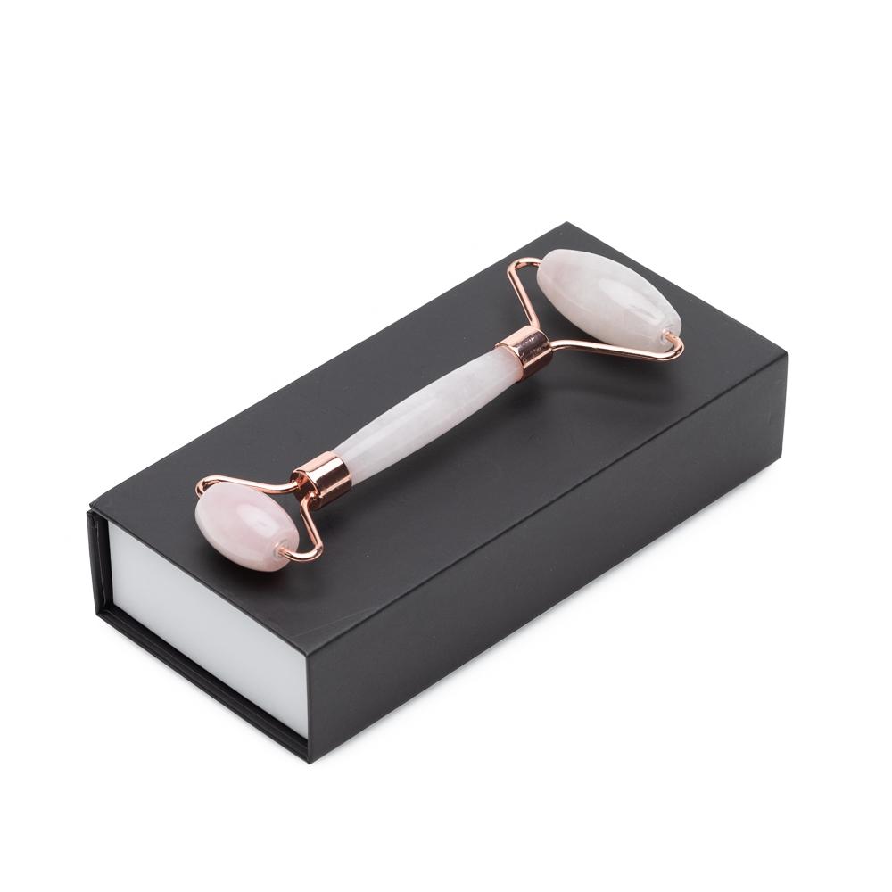Rose Quartz Facial Roller Cooling Beauty Skincare Tool